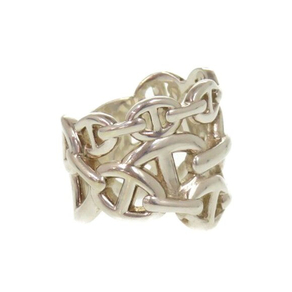 HERMES Chaine d'Ancre Anchaine GM Silver 925 Ring US SIZE: 6.75 - Picture 6 of 9